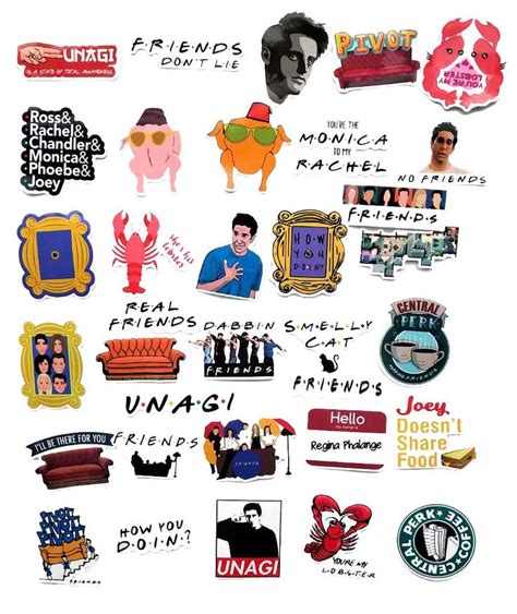 Friends Printable Stickers